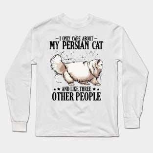 Persian Cat Long Sleeve T-Shirt